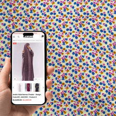 Arabic Style Namaz Chadar - Design Code #FL-ANC0074