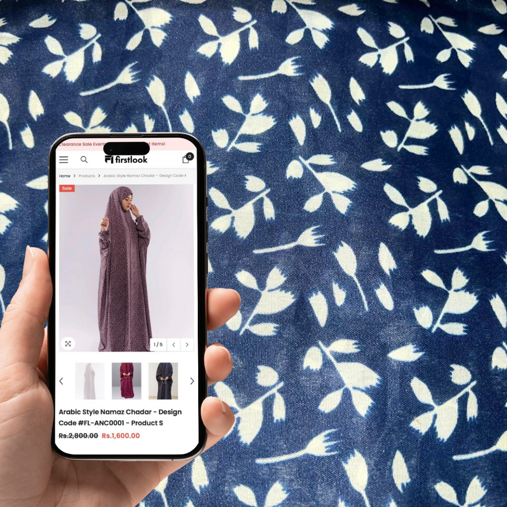 Arabic Style Namaz Chadar - Design Code #FL-ANC0158