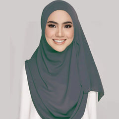 Instant Double Loop Hijab - Design Code: IH-0026