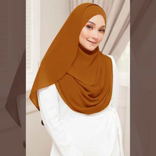 Orange Double Loop Scarf - Color Code: IH-0014