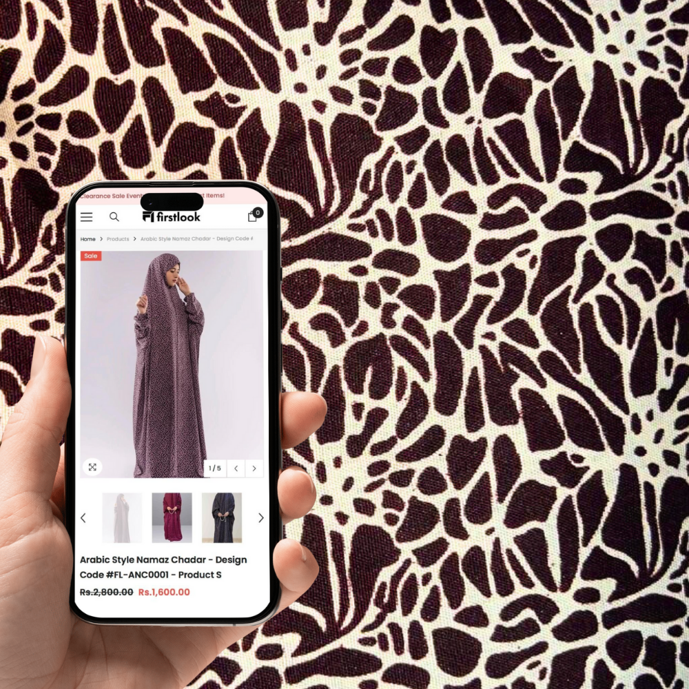 Arabic Style Namaz Chadar - Design Code #FL-ANC0151