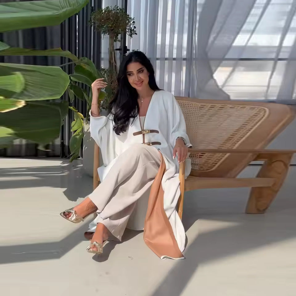 Turkish Style Robe Abaya | Front Open Elegance