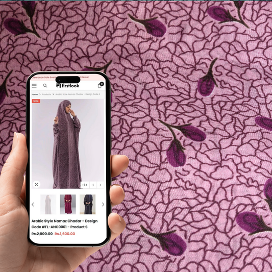 Arabic Style Namaz Chadar - Design Code #FL-ANC0147