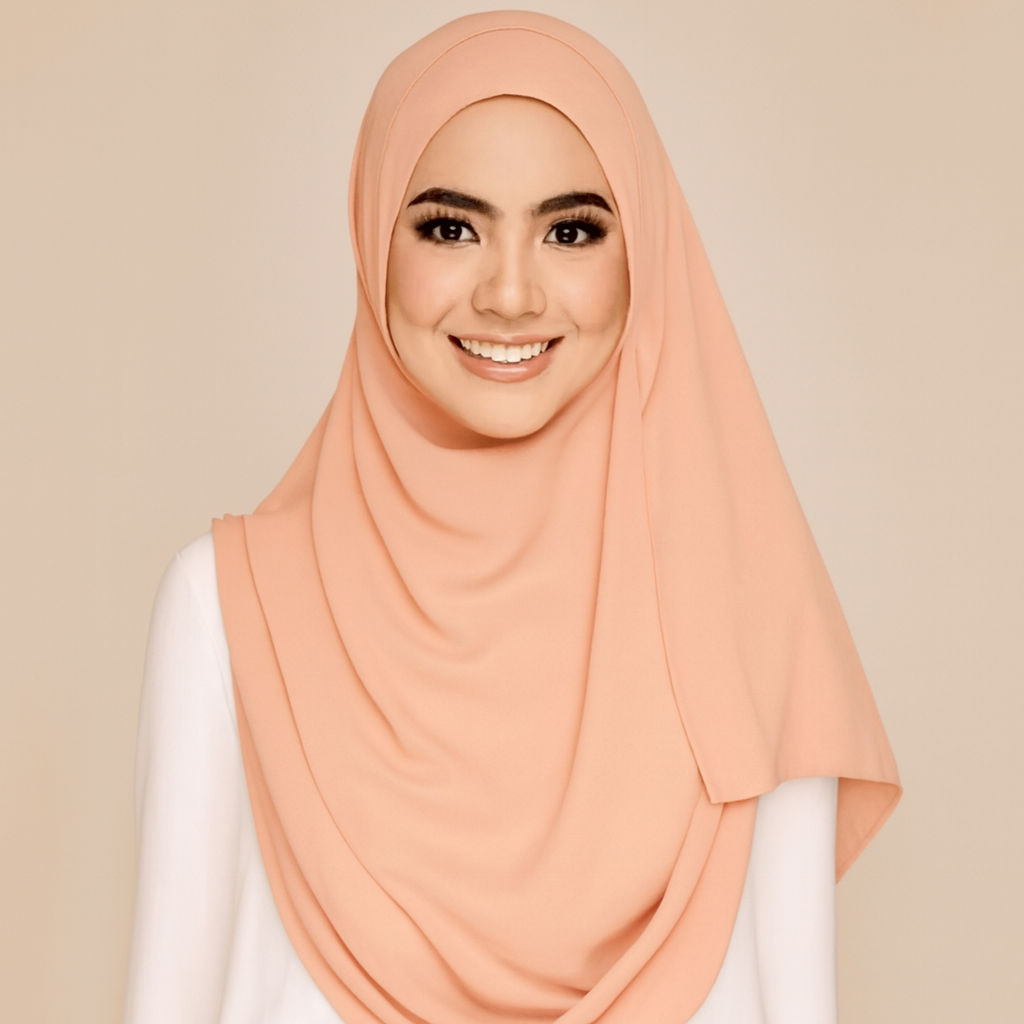 Instant Double Loop Hijab - Design Code: IH-0029