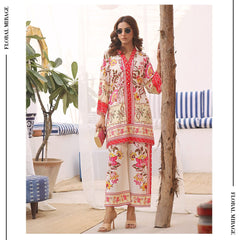 Printed 2-Piece Co-ord Set (Shirt & Trouser) | Bloom Edition - FL-BE0007