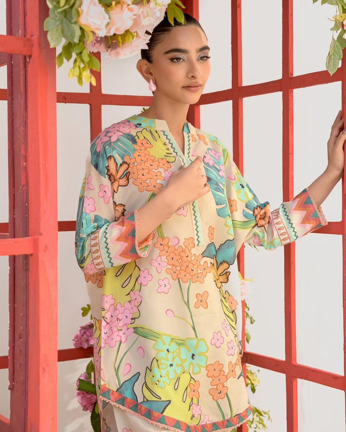 Printed 2-Piece Co-ord Set (Shirt & Trouser) | Bloom Edition - FL-BE0010