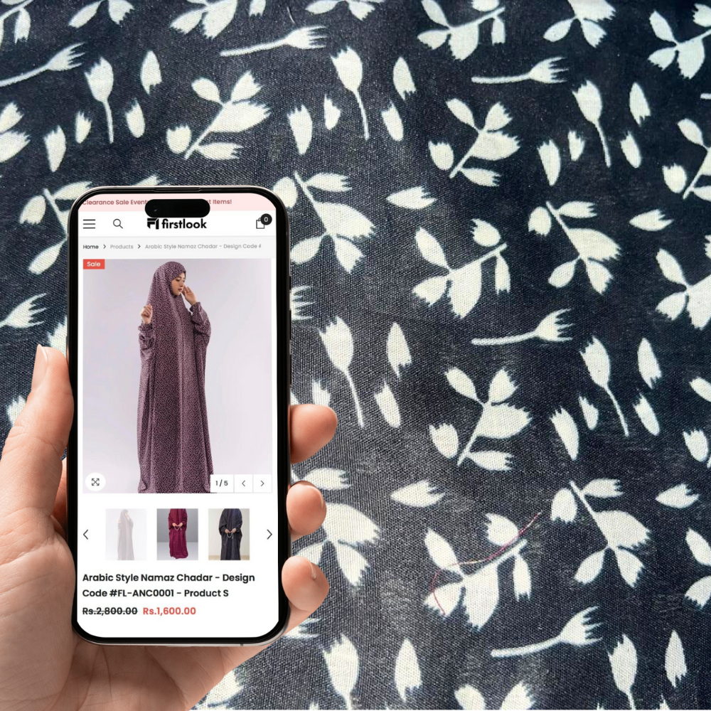 Arabic Style Namaz Chadar - Design Code #FL-ANC0157