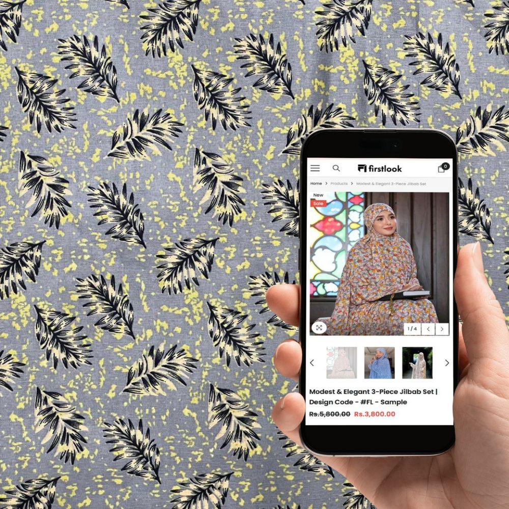 Printed Namaz Chadar - Design Code #FL-NC0054