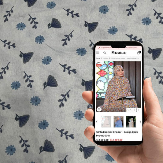 Arabic Style Namaz Chadar - Design Code #FL-ANC0182