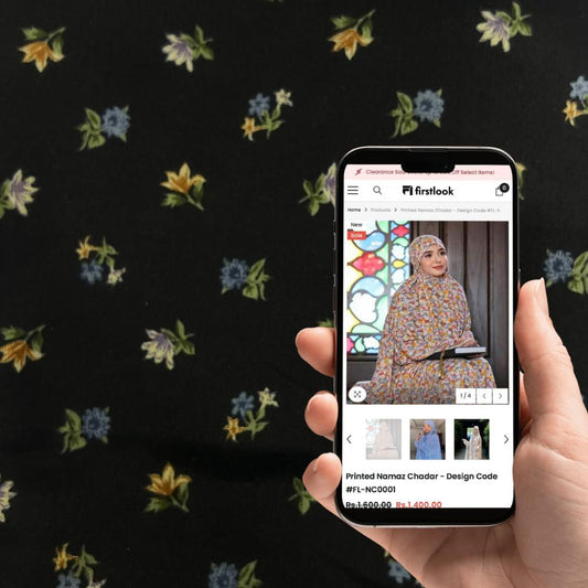 Arabic Style Namaz Chadar - Design Code #FL-ANC0185