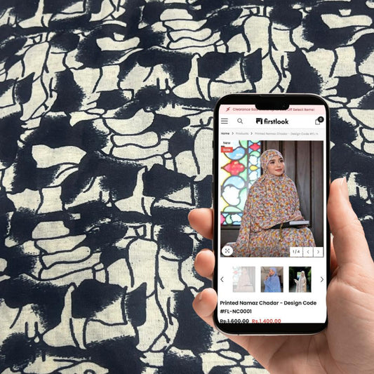 Arabic Style Namaz Chadar - Design Code #FL-ANC0186