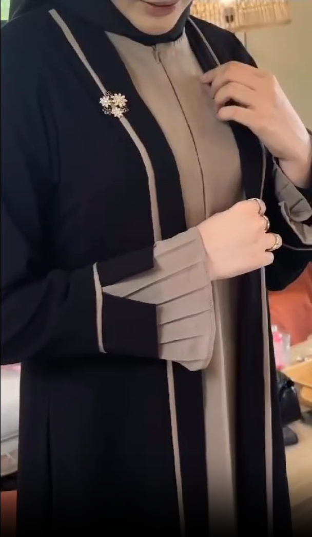 Long Shrug Abaya with Inner Layer