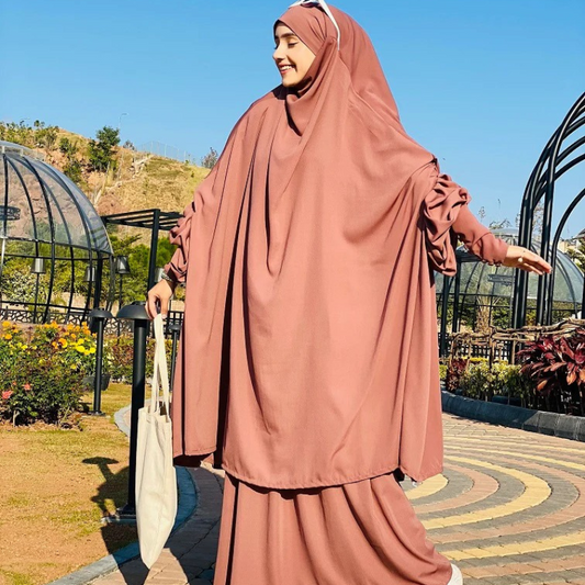 Modest & Elegant 3-Piece Jilbab Set | Design Code - #FL - JB0007