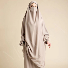 Modest & Elegant 3-Piece Jilbab Set | Design Code - #FL - JB0006