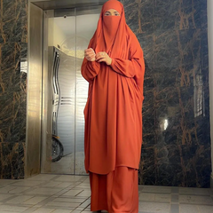 Modest & Elegant 3-Piece Jilbab Set | Design Code - #Fl - JB0013