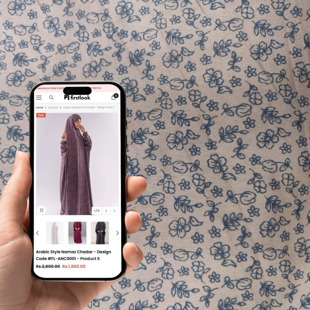 Arabic Style Namaz Chadar - Design Code #FL-ANC0119