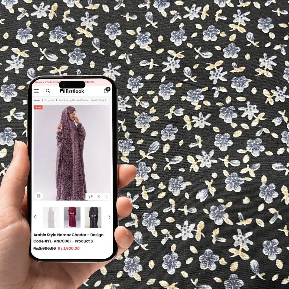 Arabic Style Namaz Chadar - Design Code #FL-ANC0129