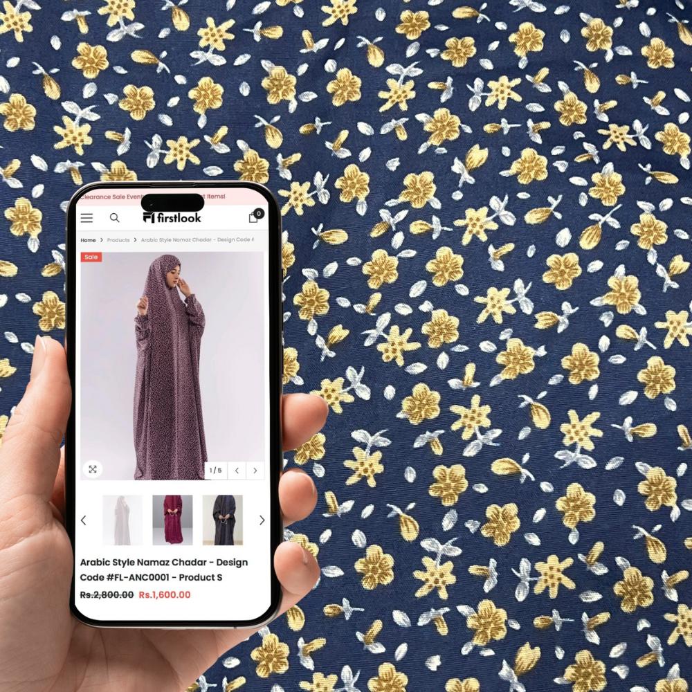 Arabic Style Namaz Chadar - Design Code #FL-ANC0132