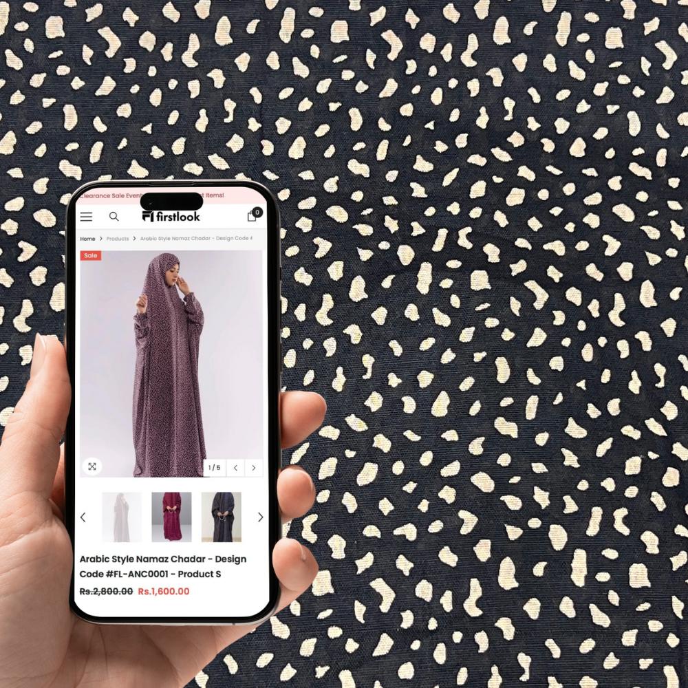 Arabic Style Namaz Chadar - Design Code #FL-ANC0134