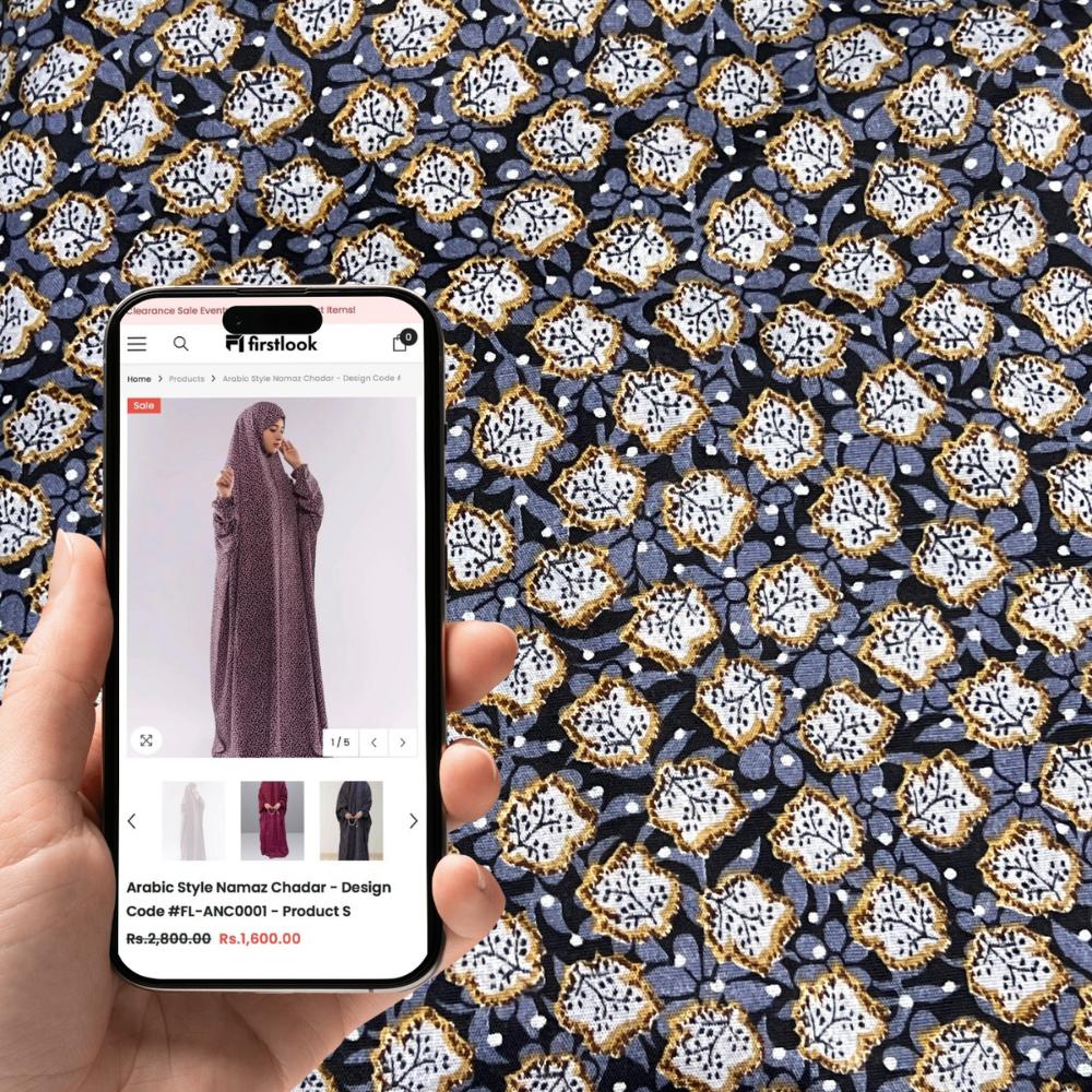 Arabic Style Namaz Chadar - Design Code #FL-ANC0138