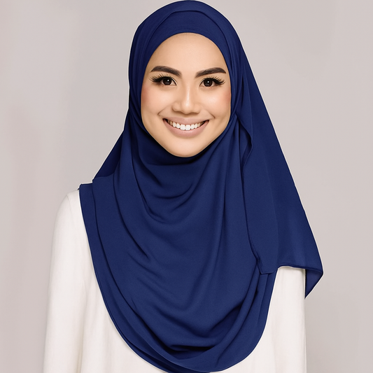 Instant Double Loop Hijab - Design Code: IH-0030